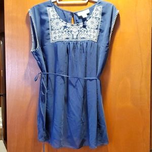 Motherhood Maternity Blue Top